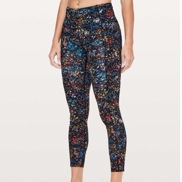 Lululemon Fast & Free 7/8 Tight II *Nulux 25" Flowerescent Multi - Picture 6 of 6
